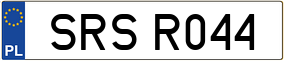 Trailer License Plate